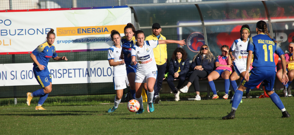 Tavagnacco-Trento Calcio Femminile, primo punto in trasferta per le Aquilotte: il match finisce 0-0
